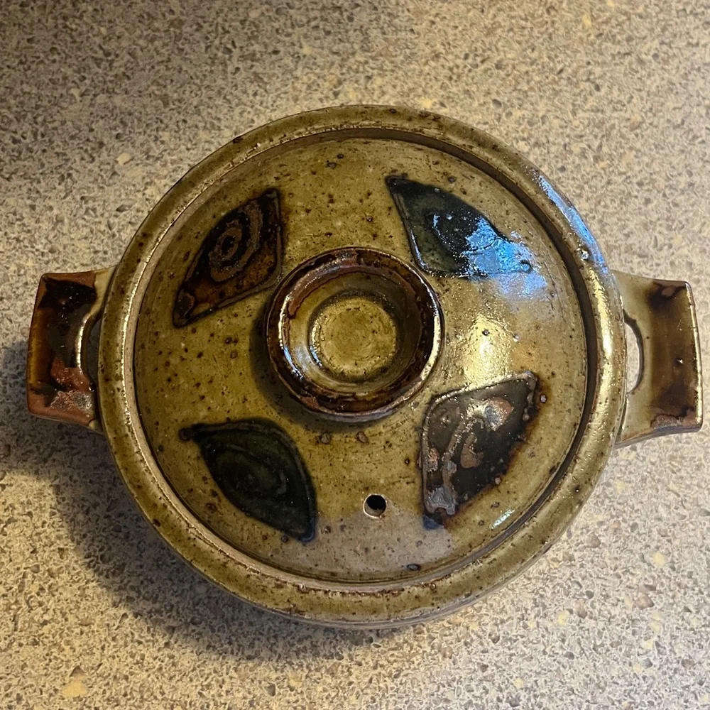 Vintage Otagiri stoneware dish with lid